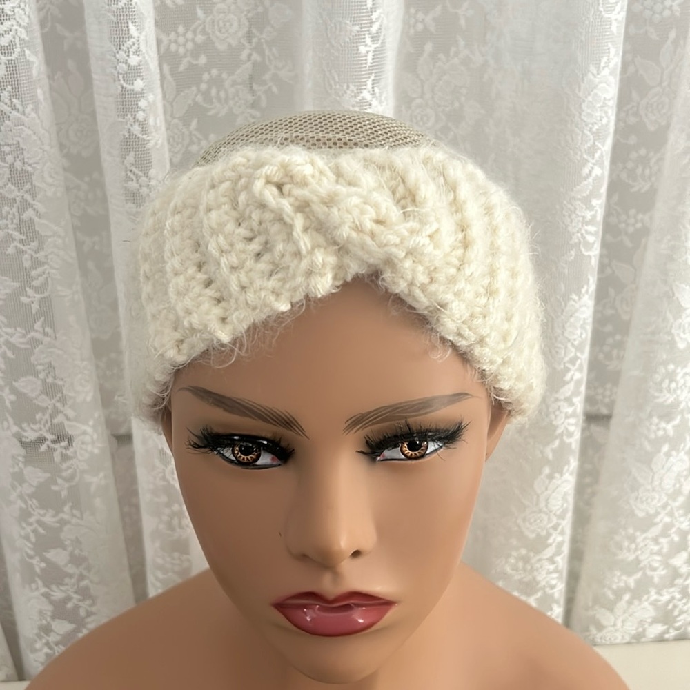 SOLD-  Hand crocheted headband